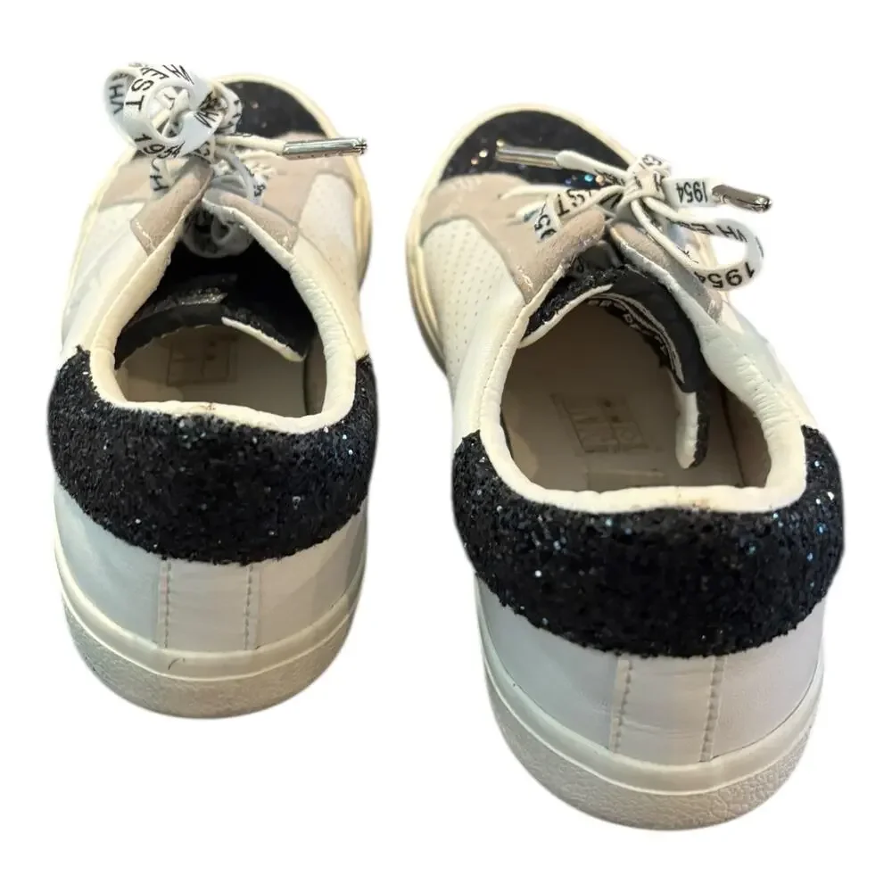 Vintage Havana Gadol Sneakers White/Black Glitter Approx Size 7